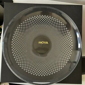 HOYA Crystal Japan Lead Crystal Radial Dot Decorative Plate Centerpiece 12 inch
